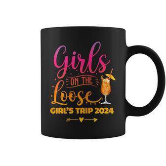 Girls On The Loose Tie Dye Girls Weekend Trip 2024 Coffee Mug - Monsterry