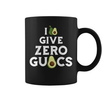 I Give Zero Guacs Avocado Fruit Guacamole Vegan Food Coffee Mug - Monsterry