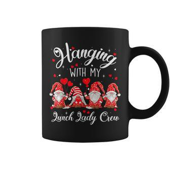 Gnome Hanging With My Lunch Lady Valentines Day Coffee Mug - Monsterry DE