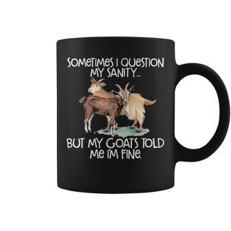Goat For Crazy People Who Speak With Goats Coffee Mug | Mazezy
