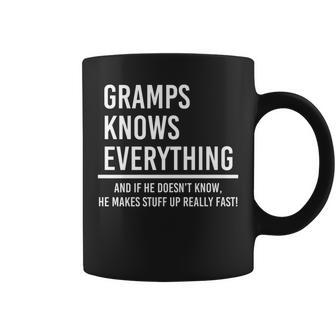 Gramps For Men Gramps Know Everything Coffee Mug | Crazezy AU