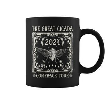 Great Cicada Comeback Tour 2024 Insect Invasion Coffee Mug | Mazezy DE