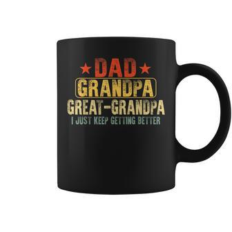 Great Grandpa For Fathers Day Dad Papa Grandpa Coffee Mug - Seseable