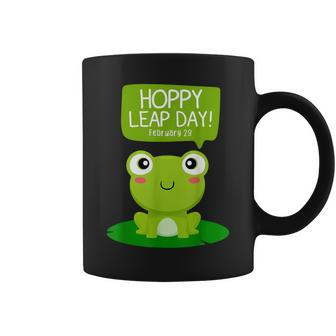 Green Frog Hoppy Leap Day February 29 Cool Frog Lovers Coffee Mug - Monsterry