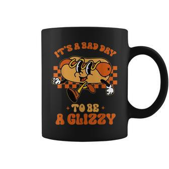 Groovy It's A Bad Day To Be A Glizzy Hot Dog Humor Coffee Mug - Monsterry