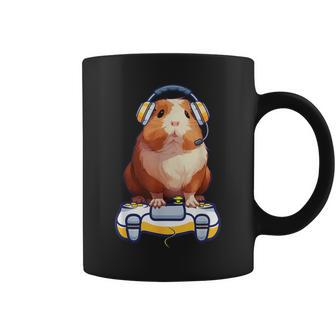 Guinea Pig And Video Gamer Lover Fluffy Cavy Gamers Coffee Mug - Thegiftio UK