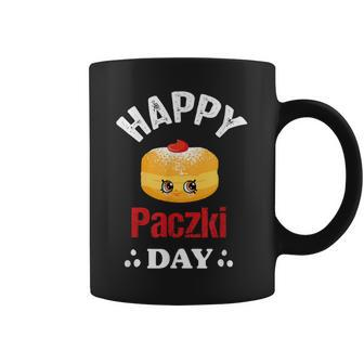 Happy Paczki Day Polish Fat Thursday Donut Poland Coffee Mug - Seseable