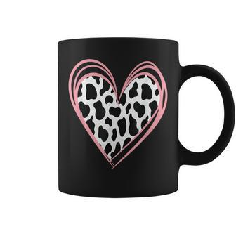 Heart Shaped Cow For Cow Lovers Happy Valentine's Day Coffee Mug - Seseable