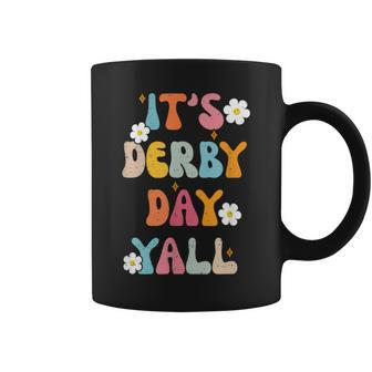 Horse Racing Groovy It's Derby Day Yall Ky Derby Horse Coffee Mug - Monsterry UK