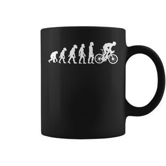 Human Cycling Evolution Athlete Bike Cyclist Biker Coffee Mug - Thegiftio UK