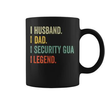 Husband Dad Security Guard Legend Vintage Retro Coffee Mug - Monsterry