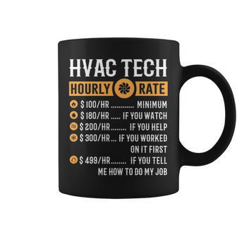 Hvac Tech Hvac Tech Hourly Rate Coffee Mug | Mazezy