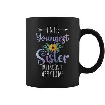 I'm The Youngest Sister Rules Don't Apply To Me Family Coffee Mug - Monsterry DE
