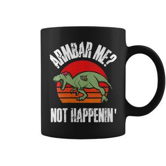 Jiu-Jitsu T Rex Armbar Me Retro Bjj Zombie Dinosaur Coffee Mug - Monsterry CA