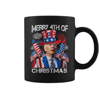 Joe Biden Merry 4Th Of Christmas 4Th Of July Firework Coffee Mug - Monsterry CA