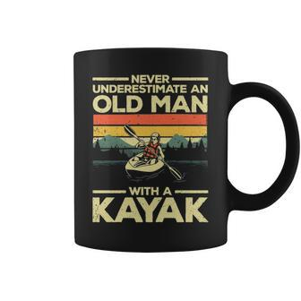 Kayaking For Men Grandpa Kayaker Kayak Lovers Coffee Mug | Mazezy