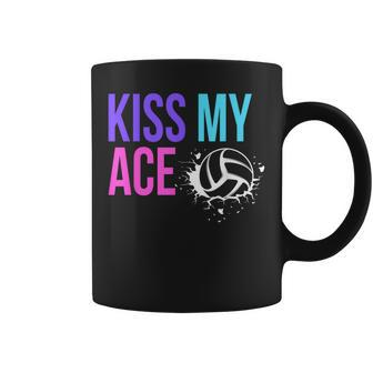 Kiss My Ace Volleyball Pun For Players On Gameday Coffee Mug - Monsterry AU