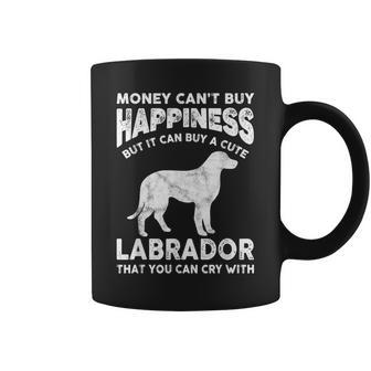 Labrador Lab Lover Money Happiness Pet Dog Joke Saying Coffee Mug - Monsterry