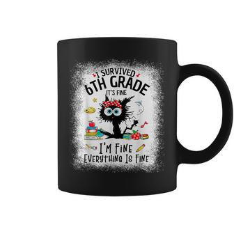 Last Day Of School I Survived 6Th Grade 6 Grade Coffee Mug - Seseable