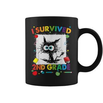 Last Day Of Second 2Nd Grade I Survived 2Nd Grade Coffee Mug - Monsterry