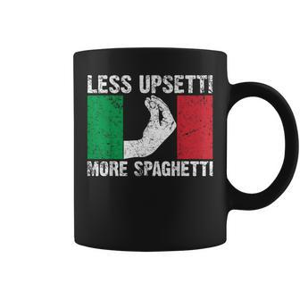 Less Upsetti More Spaghetti Italian For Women Coffee Mug - Thegiftio UK