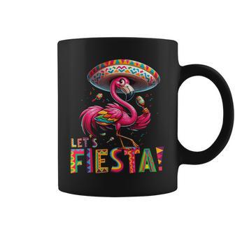 Let's Fiesta Flamingo Cinco De Mayo Fiesta Mexican Coffee Mug | Mazezy