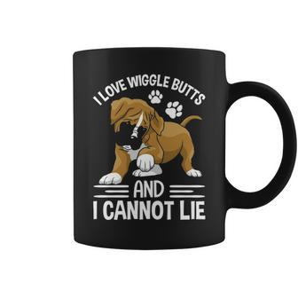 I Love Boxer Wiggle Butt Apparel For Puppy Dog Owners Coffee Mug | Mazezy