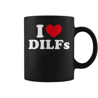 I Love Dilfs I Heart Dilfs Red Heart Tassen - Seseable