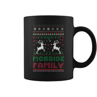 Matching Ugly Christmas Family Name Mcbride Coffee Mug - Seseable