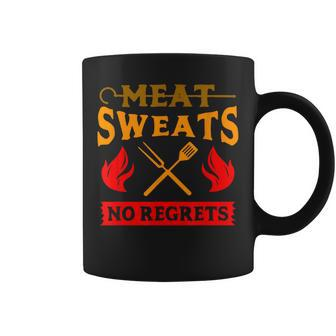 Meat Sweats No Regrets Coffee Mug - Monsterry