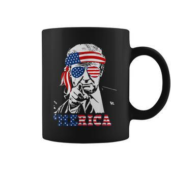 'Merica Trump 4Th Of July Us American Flag Women Coffee Mug - Monsterry UK