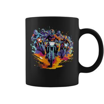 Motocross Bike Vintage Racing Retro Bike Coffee Mug - Monsterry AU