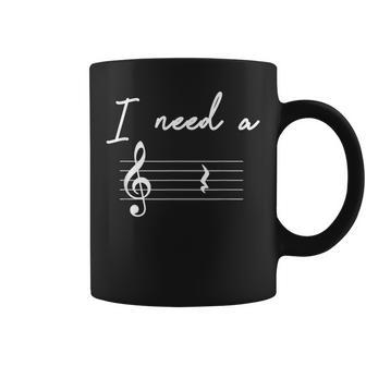 Music Teacher Music Lover Quote I Need A Break Coffee Mug - Monsterry DE