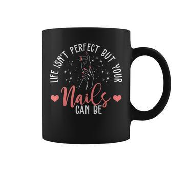 Nail Tech Saying Perfect Nails Nail Boss Artist Coffee Mug | Crazezy