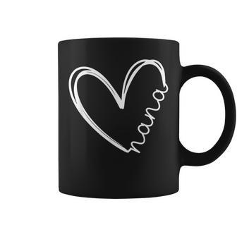 Nana Heart For Grandma Mother Day Women Coffee Mug | Mazezy