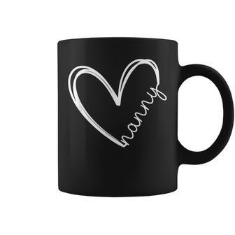Nanny Heart For Grandma Mother Day Women Coffee Mug - Monsterry
