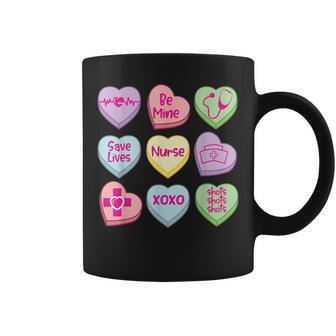 Nurse Conversation Hearts Valentines Day Kid Coffee Mug - Monsterry DE