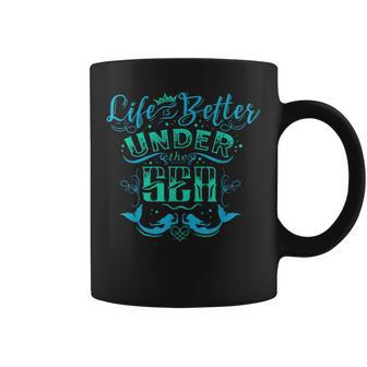 Ocean Mermaid Life Under The Sea Summer Vacation Coffee Mug - Monsterry DE