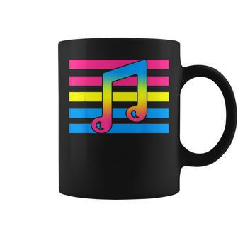 Pan Subtle Lgbt Gay Pride Music Lover Pansexual Flag Coffee Mug - Monsterry DE