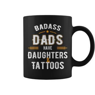 Papa Badass Dads Have Daughters And Tattoos Coffee Mug - Monsterry UK