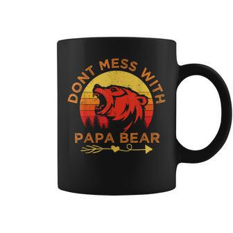 Papa Bear Saying Dont Mess With Papa Bear Father's Day Coffee Mug - Thegiftio UK