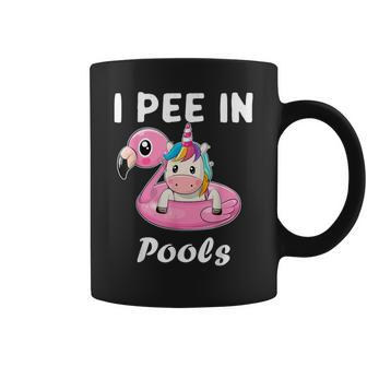 I Pee In Pools Sarcastic Sayings Coffee Mug - Monsterry CA