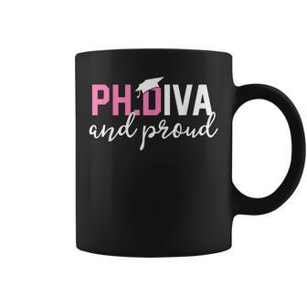 Phd Student Graduate PhD Diva And Proud Coffee Mug - Monsterry