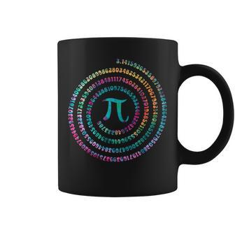 Pi Day Spiral Pi Math For Pi Day 314 Tie Dye Coffee Mug | Mazezy