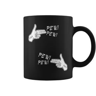 Pistol Hand Gun Noise Pew Pew Pew Coffee Mug - Monsterry UK