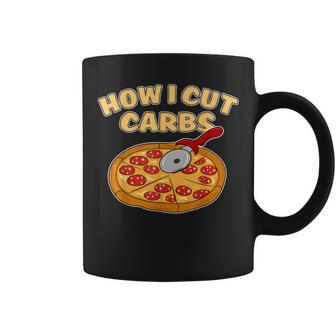 Pizza Cutter Pepperoni Slice How I Cut Carbs Coffee Mug - Monsterry UK