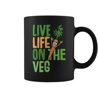 Plant Based Carrot With Vegan Slogan Coffee Mug - Thegiftio UK