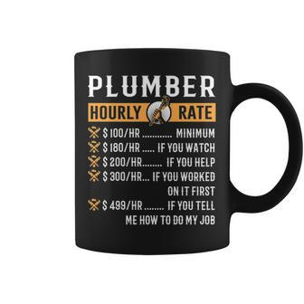 Plumber Plumber Hourly Rate Coffee Mug | Mazezy