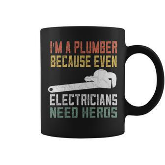 Plumber For Men Retro Plumbing Coffee Mug | Mazezy