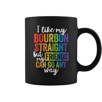 Pride Lgbt Ally Bourbon Straight Friends Coffee Mug - Monsterry UK